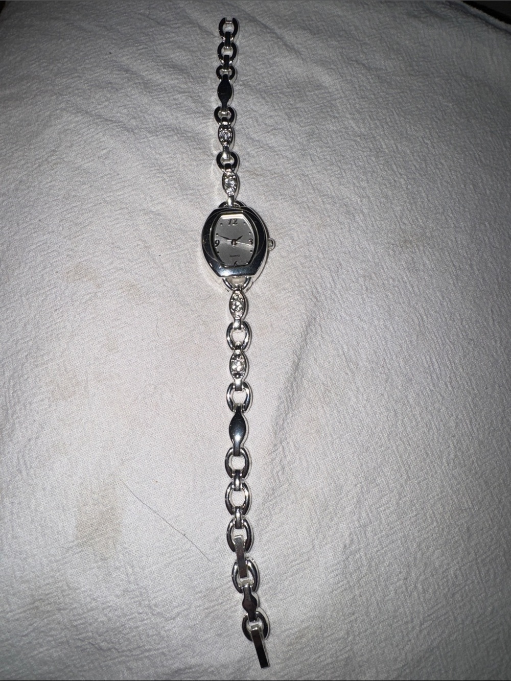 Silver Chain-Link Women's Bracelet Watch